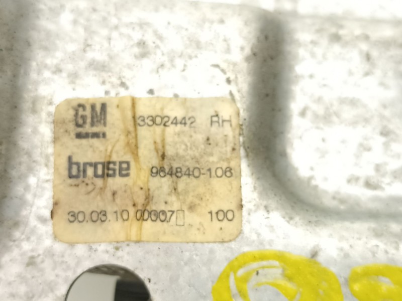 Recambio de elevalunas trasero derecho para opel insignia a (g09) 2.0 cdti (68) referencia OEM IAM 13302442  