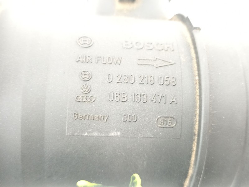 Recambio de caudalimetro para audi a4 b6 (8e2) 2.0 referencia OEM IAM 06B133471A 0280218058 