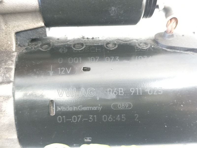 Recambio de motor arranque para audi a4 b6 (8e2) 2.0 referencia OEM IAM 06B911023 0001107073 