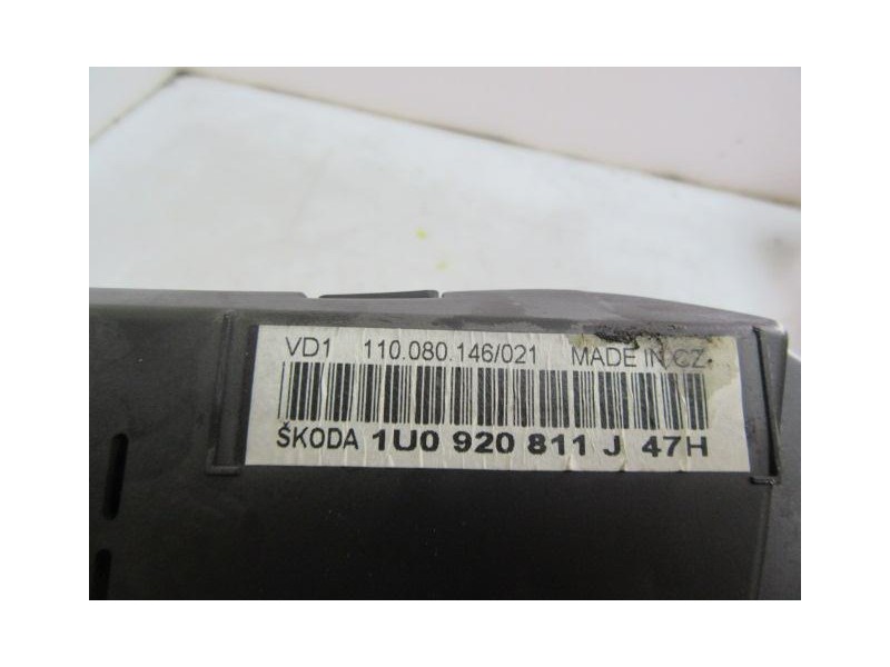 Recambio de cuadro instrumentos : skoda octavia : 1.9 tdi (100,61cv) [2006] para skoda octavia 1.9 tdi referencia OEM IAM   