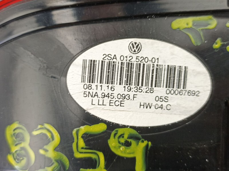 Recambio de piloto porton izquierdo para volkswagen tiguan (ad1, ax1) 2.0 tdi referencia OEM IAM 5NA945093F 2SA01252001 