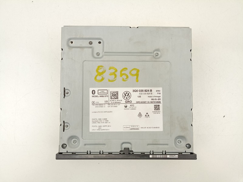 Recambio de radio cd/mp3 para volkswagen tiguan (ad1, ax1) 2.0 tdi referencia OEM IAM 7C0919606  3Q0035824B