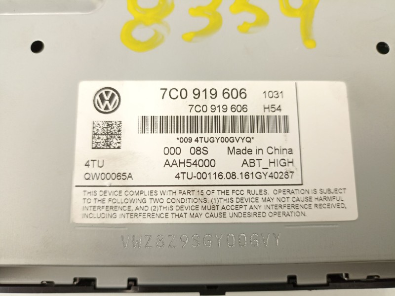 Recambio de radio cd/mp3 para volkswagen tiguan (ad1, ax1) 2.0 tdi referencia OEM IAM 7C0919606  3Q0035824B