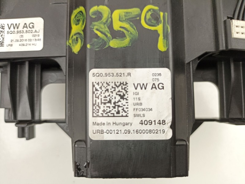 Recambio de mando luces y limpias para volkswagen tiguan (ad1, ax1) 2.0 tdi referencia OEM IAM 5Q0953502AJ  5Q0953521R