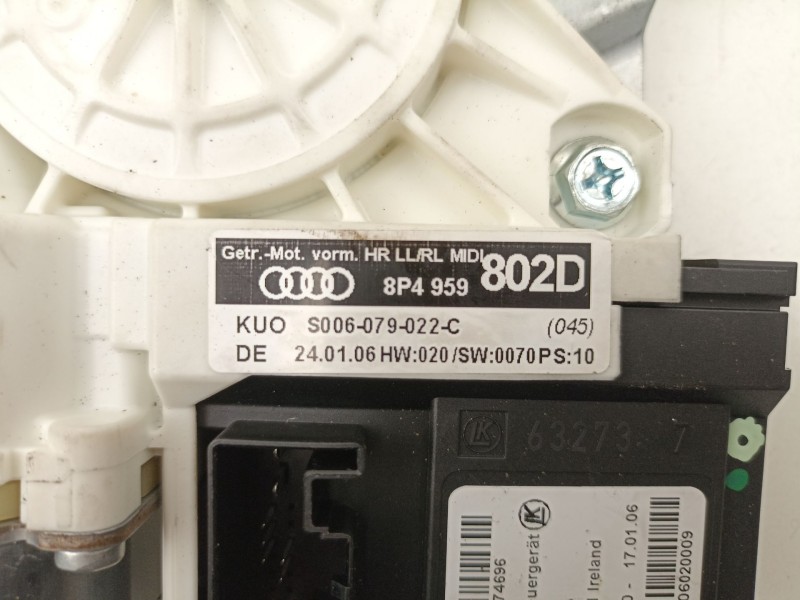 Recambio de elevalunas trasero derecho para audi a3 (8p1) 2.0 tdi 16v referencia OEM IAM 8P4959802D  