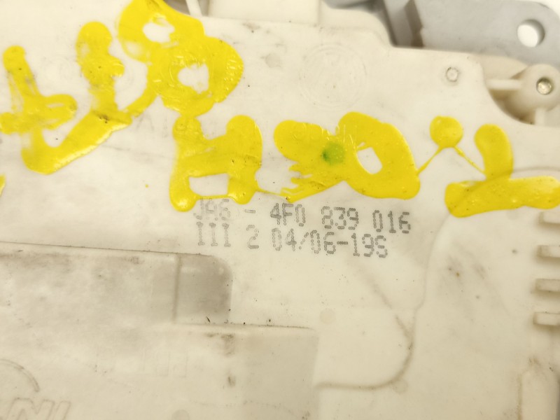 Recambio de cerradura puerta trasera derecha para audi a3 (8p1) 2.0 tdi 16v referencia OEM IAM 4F0839016  