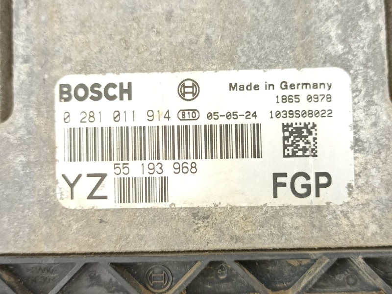 Recambio de centralita para opel vectra c gts (z02) 1.9 cdti (f68) referencia OEM IAM 55193968 0281011914 