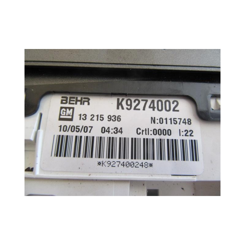 Recambio de mandos calefaccion : opel meriva : 1.3 td -z13dtj (74,80cv) 5p [2009] para opel meriva 1.3 td -z13dtj referencia OEM