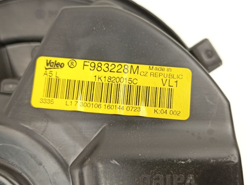 Recambio de motor calefaccion para audi a3 (8p1) 2.0 tdi 16v referencia OEM IAM 1K1820015C F983228M 