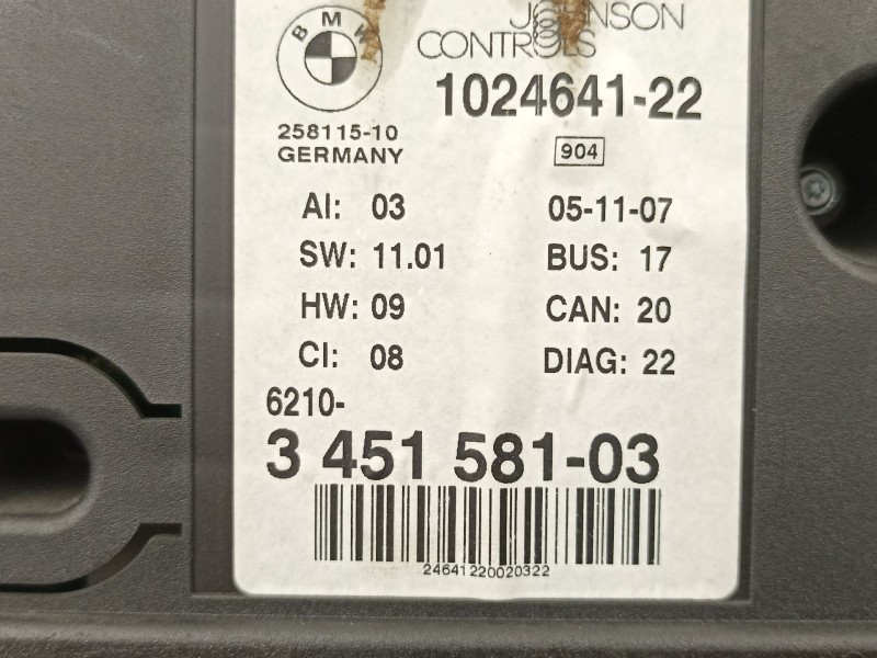 Recambio de cuadro instrumentos para bmw x3 (e83) 2.0 sd referencia OEM IAM 3451581  