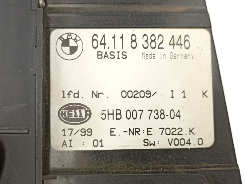 Recambio de mandos calefaccion aire para bmw 3 (e46) 320 d referencia OEM IAM 64118382446 5HB00773804 