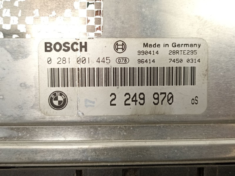 Recambio de centralita para bmw 3 (e46) 320 d referencia OEM IAM 2249970 0281001445 