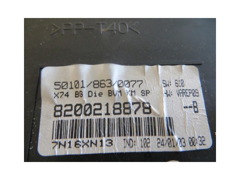 Recambio de cuadro instrumentos : renault laguna : 1.9 dci /f9q c7 (119,68cv) 5p [2003] para renault laguna 1.9 dci /f9q c7 refe