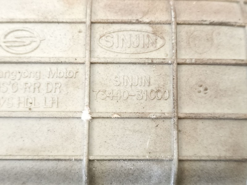 Recambio de manilla trasera izquierda para ssangyong kyron 2.0 xdi referencia OEM IAM 7344031000  