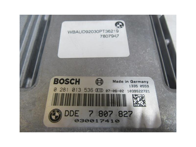 Recambio de centralita : bmw 120 : 2.0 td (177cv) [2007] para bmw  120 2.0 td referencia OEM IAM 0281013536  