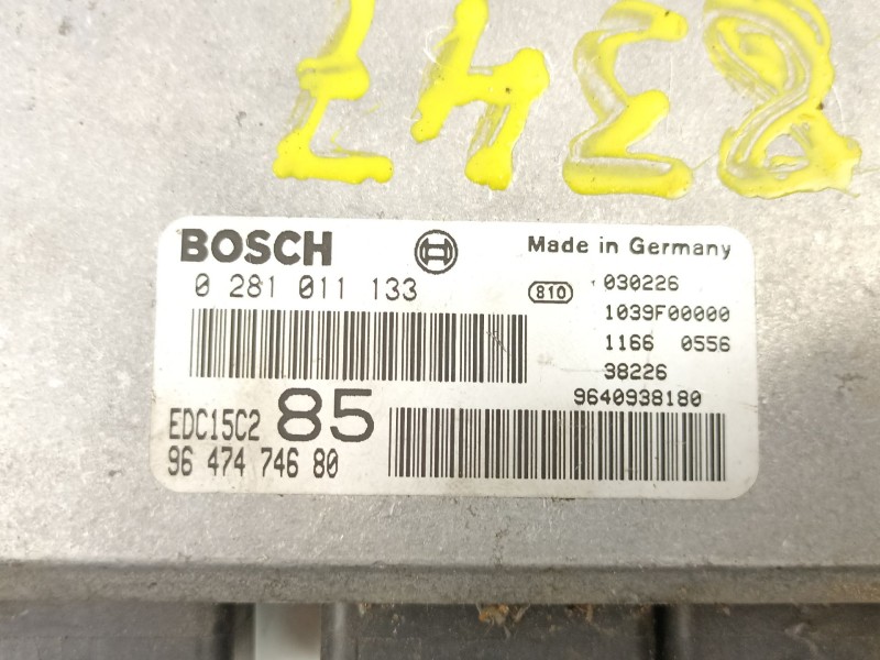 Recambio de centralita para fiat ulysse (179_) 2.2 jtd referencia OEM IAM 9647474680 0281011133 9640938180