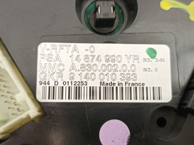 Recambio de mandos calefaccion aire para fiat ulysse (179_) 2.2 jtd referencia OEM IAM 14874990YR 9140010393 A83000200