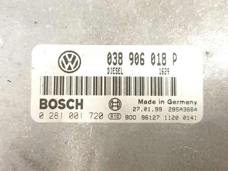 Recambio de centralita para volkswagen passat b5 (3b2) 1.9 tdi referencia OEM IAM 038906018P 0281001720 