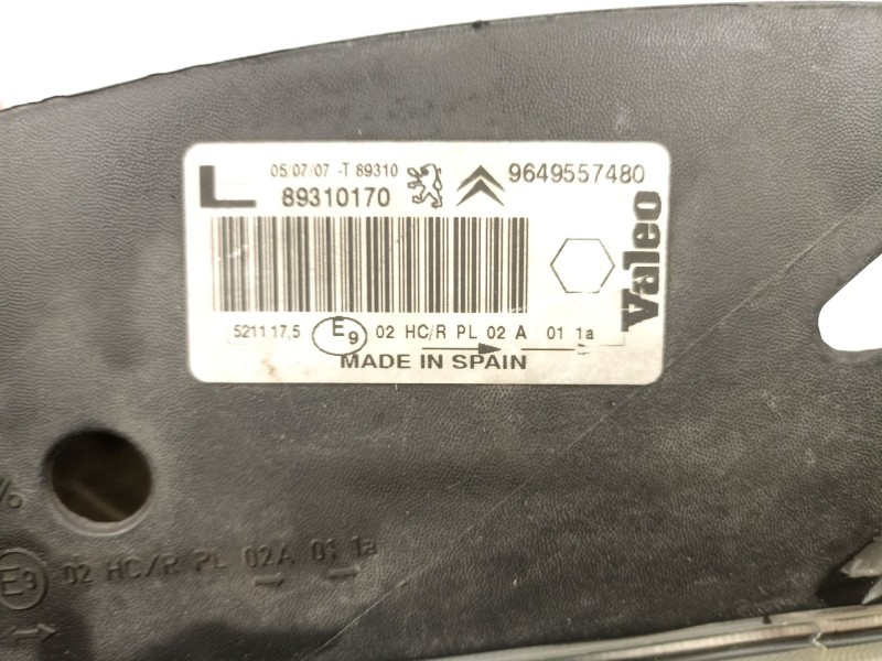 Recambio de faro izquierdo para citroën xsara picasso (n68) 1.6 16v referencia OEM IAM 9649557480 89310170 