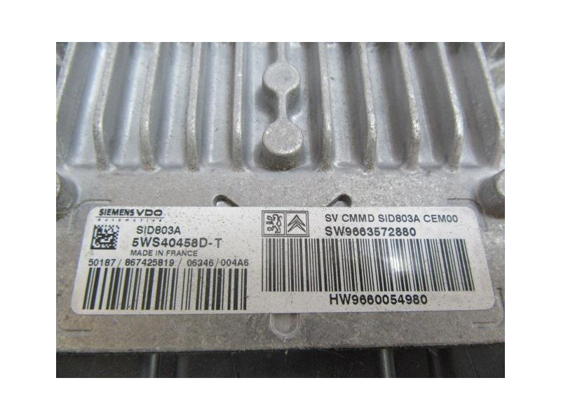 Recambio de centralita : citroen c 4 : 2.0 hdi hdi-rhj grand picasso [2006] para citroen c 4 2.0 hdi hdi-rhj grand picasso refer