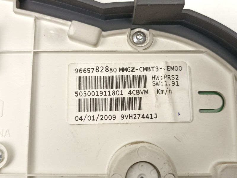 Recambio de cuadro instrumentos para peugeot 206+ (2l_, 2m_) 1.4 i (2lkfwa, 2mkfwa) referencia OEM IAM 9665782880  