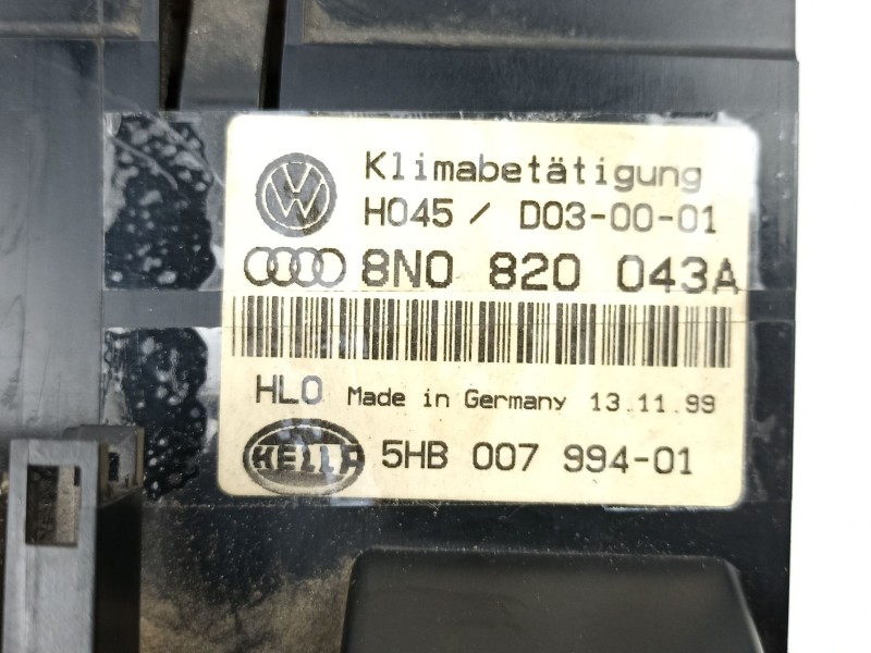 Recambio de mandos calefaccion aire para audi tt (8n3) 1.8 t referencia OEM IAM 8N0820043A 5HB00799401 