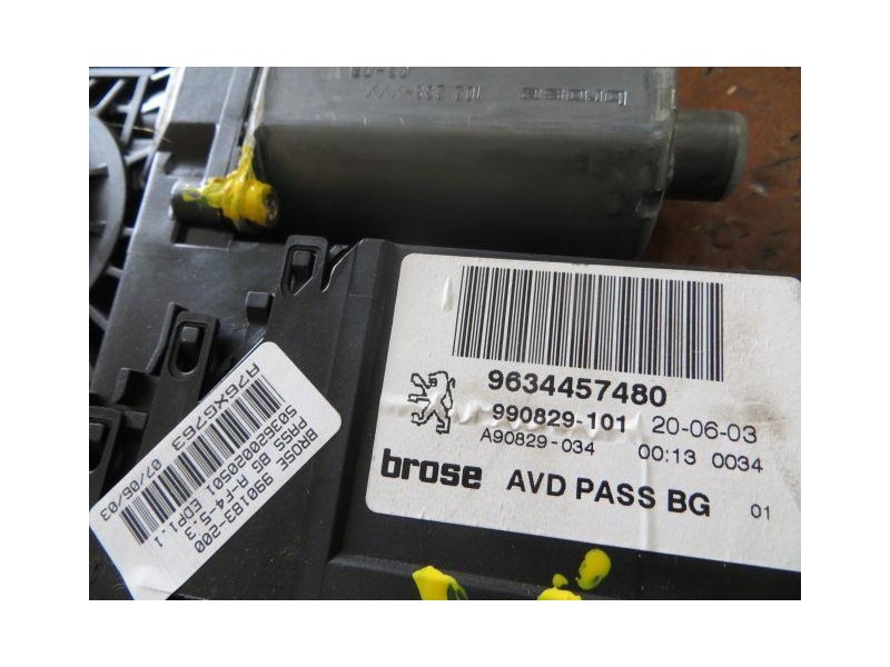 Recambio de elevalunas elec. del. dch. : peugeot 307 : 2.0 hdi -rhy (89,76cv) 5p [2003] para peugeot 307 2.0 hdi -rhy referencia