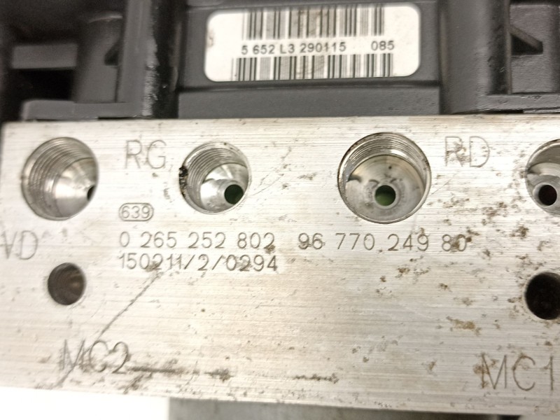 Recambio de abs para citroën c4 ii (nc_) 1.2 thp 110 referencia OEM IAM 9677024980 0265252802 