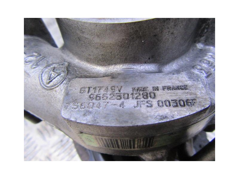 Recambio de turbo : peugeot 307 : 2.0 hdi cabrio 6v [2006] para peugeot 307 2.0 hdi cabrio 6v referencia OEM IAM 9662301280-7560