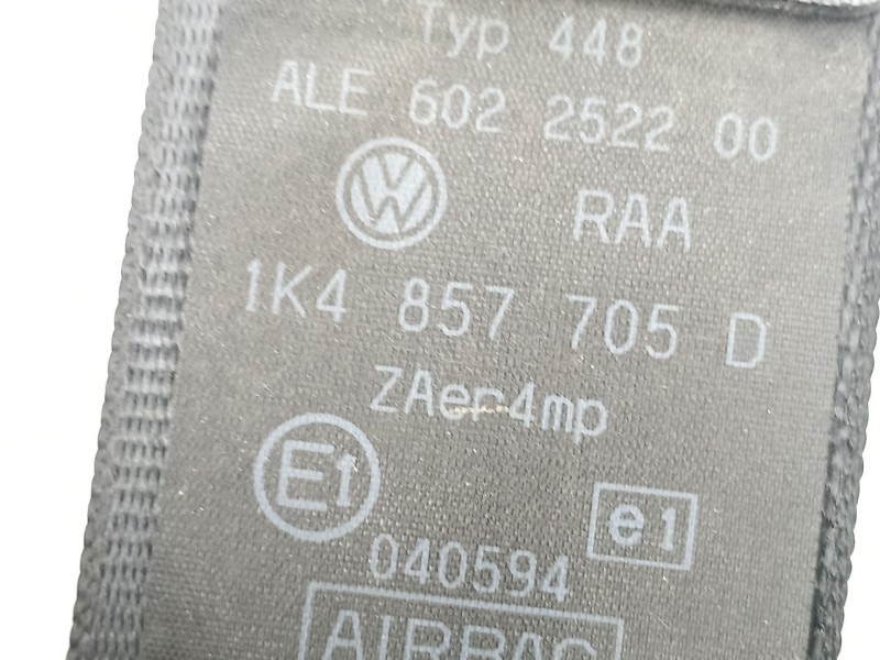 Recambio de cinturon seguridad delantero izquierdo para volkswagen golf v 1.9 tdi bxe - 1k - 5v referencia OEM IAM 1K4857705D  