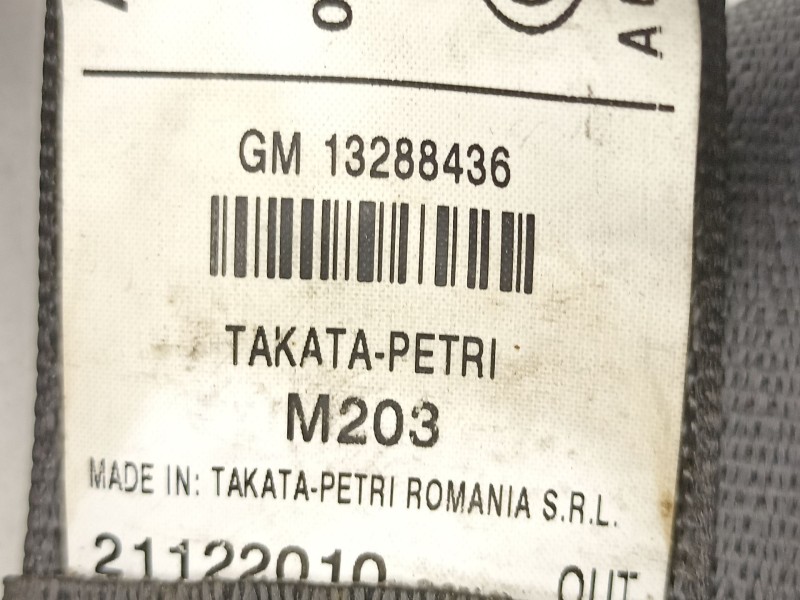 Recambio de cinturon seguridad trasero derecho para opel insignia 2.0 cdti ( 160 cv ) referencia OEM IAM 13288436  