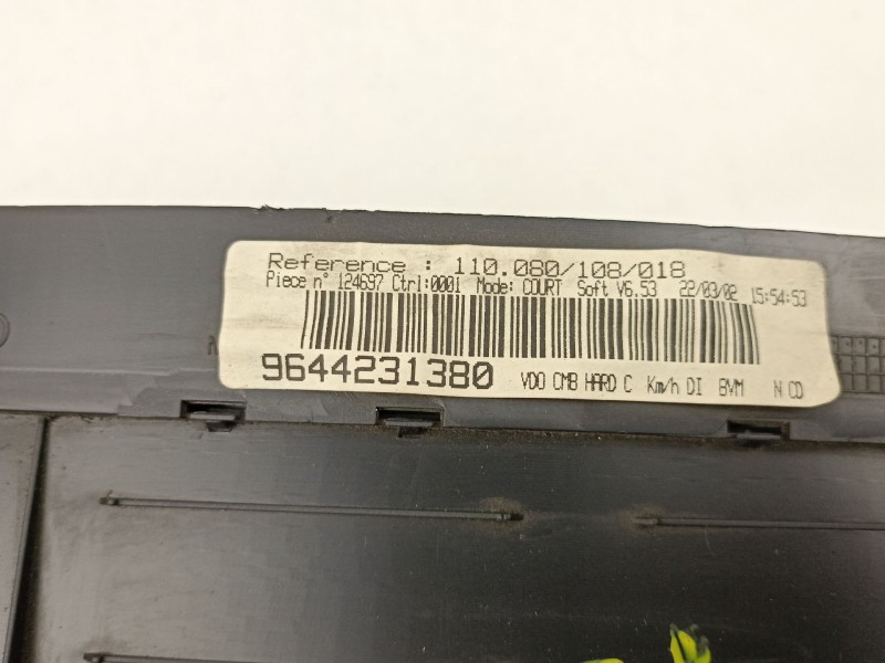 Recambio de cuadro instrumentos para peugeot 406 coupé (8c) 2.2 hdi referencia OEM IAM 9644231380 110080108018 