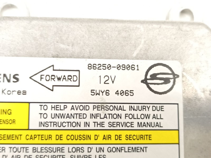 Recambio de centralita airbag para ssangyong kyron 2.0 xdi referencia OEM IAM 8625009061  