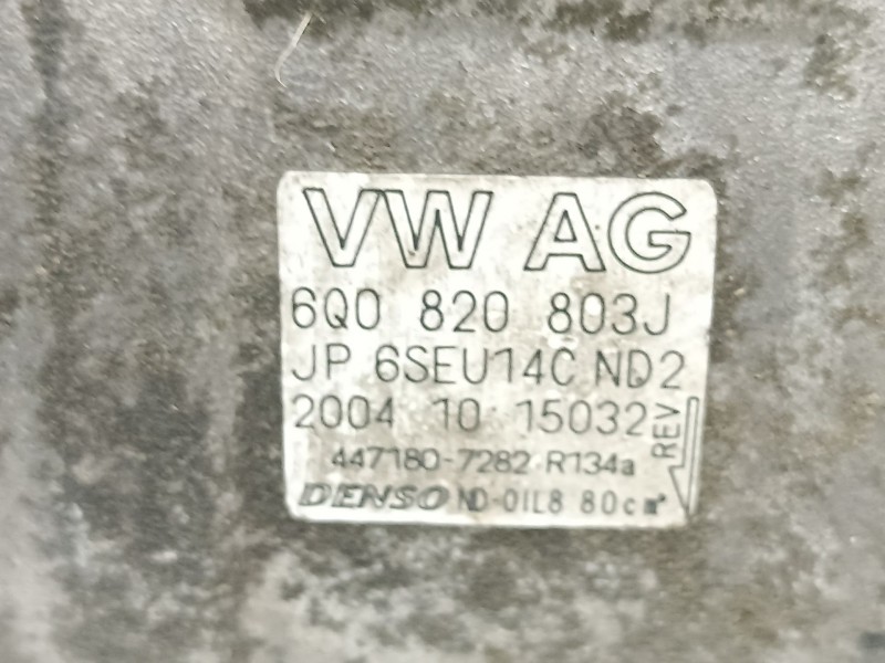 Recambio de compresor aire acondicionado para seat ibiza iii (6l1) 1.9 tdi referencia OEM IAM 6Q0820803J 6SEU14C 
