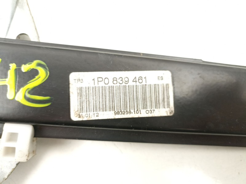 Recambio de elevalunas trasero izquierdo para seat leon (1p1) 1.6 tdi referencia OEM IAM 1P0839461  