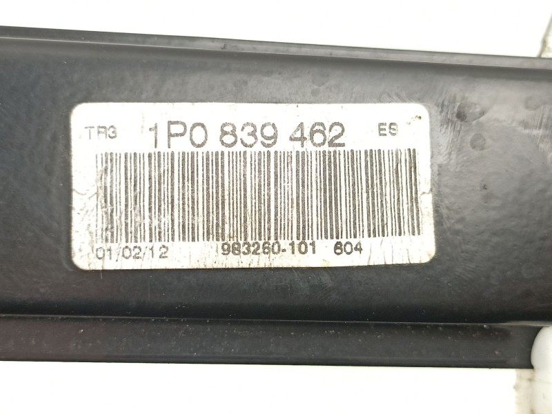Recambio de elevalunas trasero derecho para seat leon (1p1) 1.6 tdi referencia OEM IAM 1P0839462  
