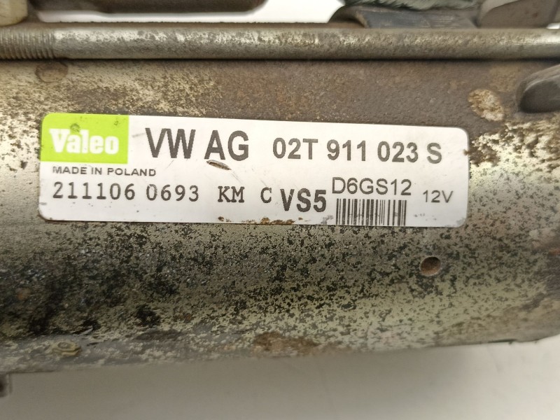 Recambio de motor arranque para seat ibiza iii (6l1) 1.4 16v referencia OEM IAM 02T911023S D6GS12 