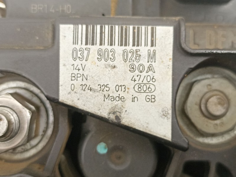 Recambio de alternador para seat ibiza iii (6l1) 1.4 16v referencia OEM IAM 037903025M 0124325013 