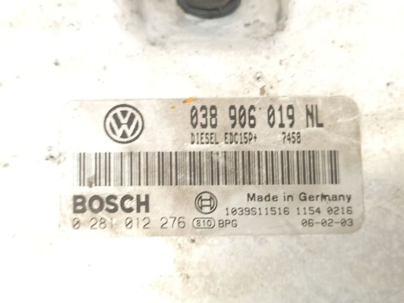 Recambio de centralita para seat cordoba 1.9 tdi referencia OEM IAM 038906019NL 0281012276 