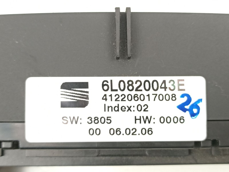 Recambio de mandos calefaccion aire para seat cordoba 1.9 tdi referencia OEM IAM 6L0820043E  