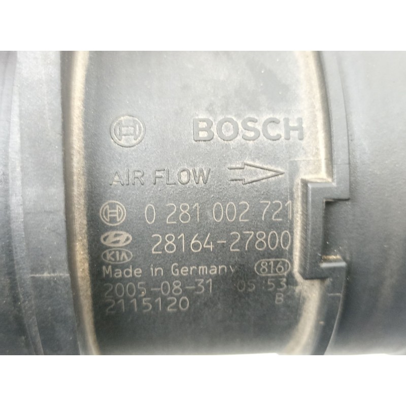 Recambio de caudalimetro para hyundai santa fé ii (cm) 2.2 crdi gls 4x4 referencia OEM IAM 2816427800 0281002721 