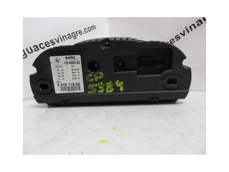 Recambio de cuadro instrumentos : bmw x3 : 3.0 td 211/218 cv [2006] para bmw x3 3.0 td 211/218 cv referencia OEM IAM INGLES--102
