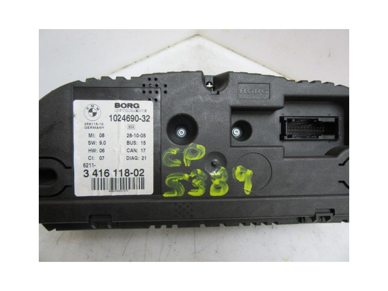 Recambio de cuadro instrumentos : bmw x3 : 3.0 td 211/218 cv [2006] para bmw x3 3.0 td 211/218 cv referencia OEM IAM INGLES--102