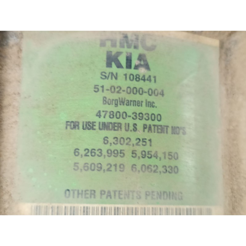 Recambio de diferencial trasero para hyundai santa fé ii (cm) 2.2 crdi gls 4x4 referencia OEM IAM 4780039300  