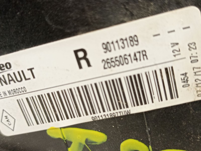 Recambio de piloto trasero derecho para dacia sandero ii 1.5 dci referencia OEM IAM 265506147R  