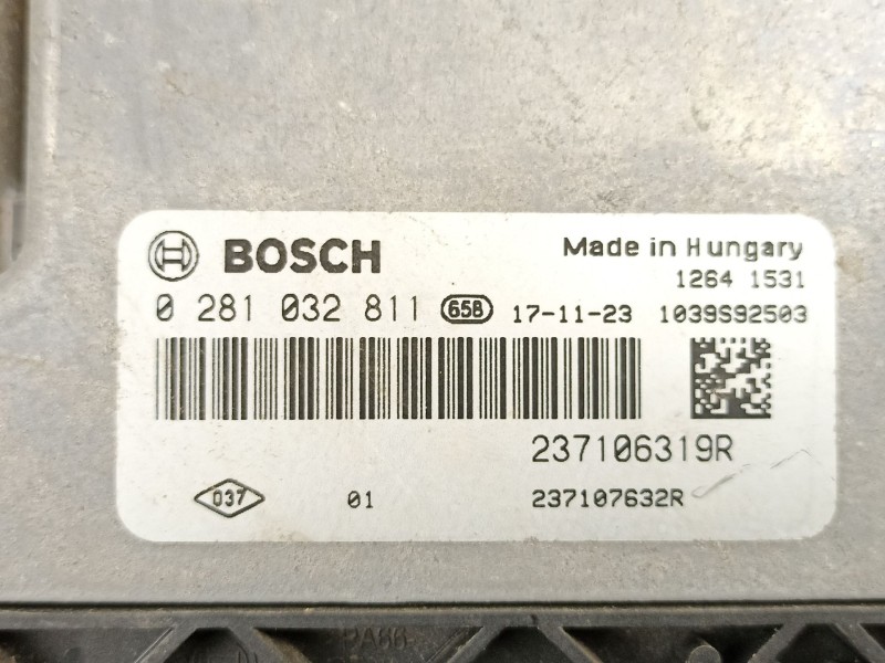 Recambio de centralita para dacia sandero ii 1.5 dci referencia OEM IAM 237106319R 0281032811 237107632R