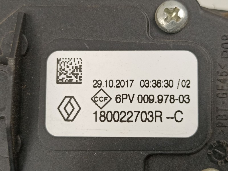 Recambio de potenciometro aceleracion para dacia sandero ii 1.5 dci referencia OEM IAM 180022703R 6PV00997803 