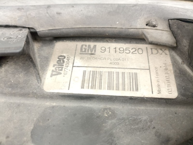 Recambio de faro derecho para opel vectra b (j96) 2.0 dti 16v (f19) referencia OEM IAM 9119520 67743045 