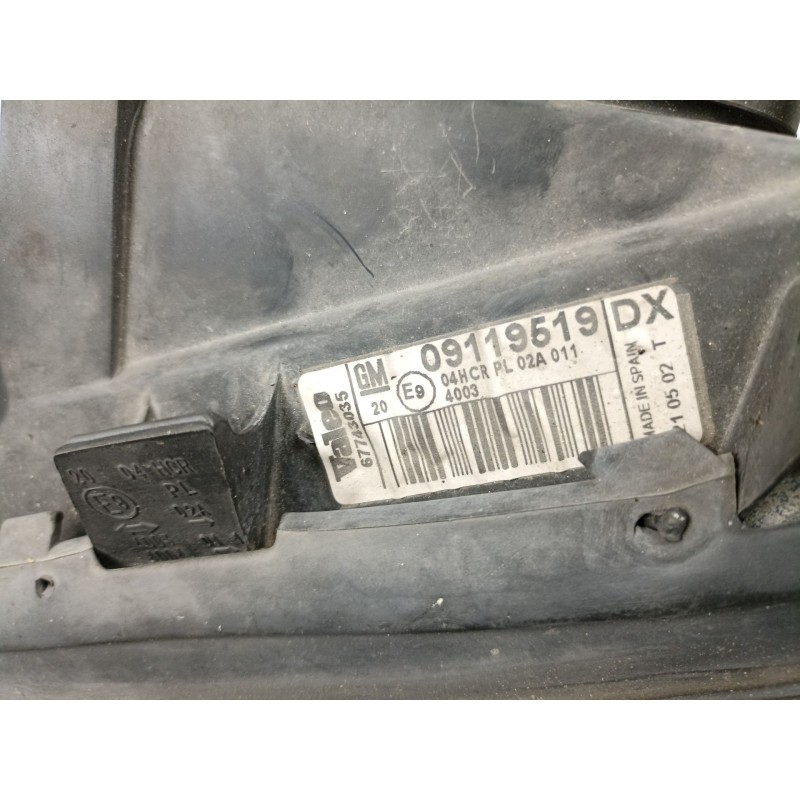 Recambio de faro izquierdo para opel vectra b (j96) 2.0 dti 16v (f19) referencia OEM IAM 9119519 67743035 