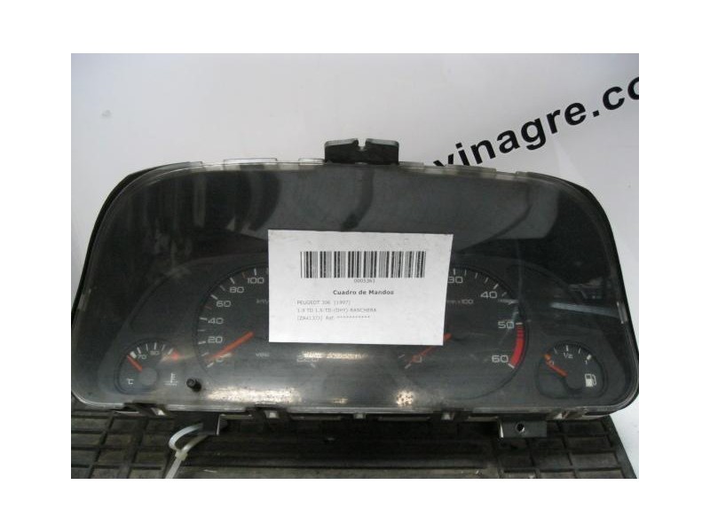 Recambio de cuadro instrumentos : peugeot 306 : 1.9-td-(dhy)-ranchera [1997] para peugeot 306 1.9-td-(dhy)-ranchera referencia O